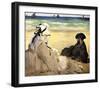 At the Beach-Edouard Manet-Framed Giclee Print