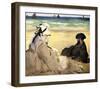 At the Beach-Edouard Manet-Framed Giclee Print