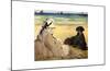 At the Beach-Edouard Manet-Mounted Giclee Print