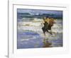 At The Beach-Edward Henry Potthast-Framed Art Print