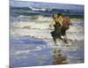 At The Beach-Edward Henry Potthast-Mounted Art Print