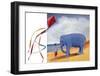 At the Beach-Nancy Tillman-Framed Art Print