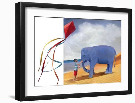 At the Beach-Nancy Tillman-Framed Art Print