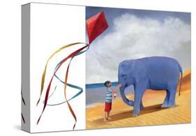 At the Beach-Nancy Tillman-Stretched Canvas