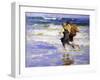 At the Beach-Edward Henry Potthast-Framed Premium Giclee Print