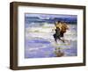 At the Beach-Edward Henry Potthast-Framed Giclee Print