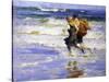 At the Beach-Edward Henry Potthast-Stretched Canvas