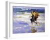 At the Beach-Edward Henry Potthast-Framed Giclee Print