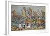 At the Beach-Maurice Brazil Prendergast-Framed Giclee Print