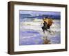 At the Beach-Edward Henry Potthast-Framed Giclee Print