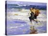 At the Beach-Edward Henry Potthast-Stretched Canvas