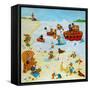 At The Beach-Christian Kaempf-Framed Stretched Canvas
