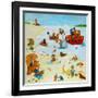 At The Beach-Christian Kaempf-Framed Giclee Print