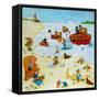 At The Beach-Christian Kaempf-Framed Stretched Canvas