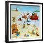 At The Beach-Christian Kaempf-Framed Giclee Print