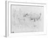 At the Bois De Boulogne, 1888 (Black Lead on Paper)-Berthe Morisot-Framed Giclee Print