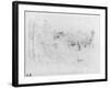 At the Bois De Boulogne, 1888 (Black Lead on Paper)-Berthe Morisot-Framed Giclee Print