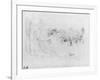 At the Bois De Boulogne, 1888 (Black Lead on Paper)-Berthe Morisot-Framed Giclee Print