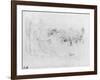 At the Bois De Boulogne, 1888 (Black Lead on Paper)-Berthe Morisot-Framed Giclee Print