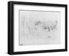 At the Bois De Boulogne, 1888 (Black Lead on Paper)-Berthe Morisot-Framed Giclee Print