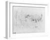 At the Bois De Boulogne, 1888 (Black Lead on Paper)-Berthe Morisot-Framed Giclee Print