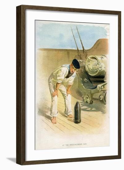 At the Breechloading Gun, C1890-C1893-null-Framed Giclee Print