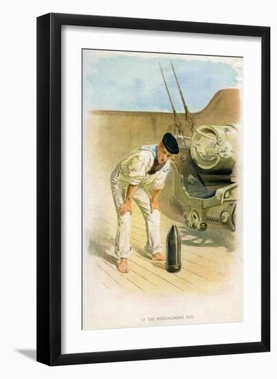 At the Breechloading Gun, C1890-C1893-null-Framed Premium Giclee Print