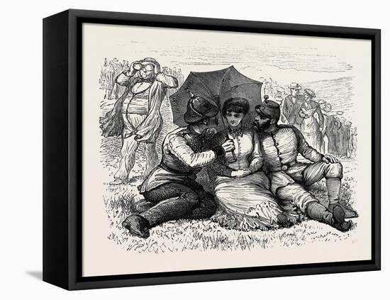 At the Brighton Theatre of War: All in the Downs. 1880-null-Framed Stretched Canvas