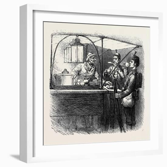 At the Brighton Theatre of War: Coffee for Two. 1880-null-Framed Giclee Print