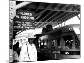 At the Bus Station in Durham, North Carolina-Jack Delano-Mounted Photo