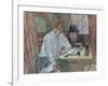 At the Caf‚ La Mie-Henri de Toulouse-Lautrec-Framed Giclee Print