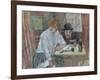 At the Caf‚ La Mie-Henri de Toulouse-Lautrec-Framed Giclee Print