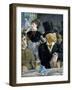 At the Caf‚-Edouard Manet-Framed Premium Giclee Print