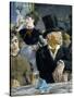 At the Caf‚-Edouard Manet-Stretched Canvas