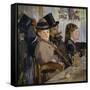 At the Cafe, 1878-Edouard Manet-Framed Stretched Canvas