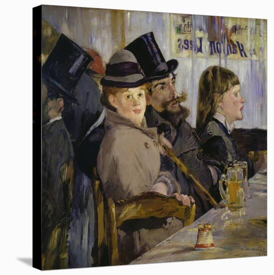 At the Cafe, 1878-Edouard Manet-Stretched Canvas