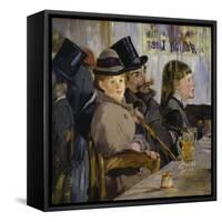 At the Cafe, 1878-Edouard Manet-Framed Stretched Canvas