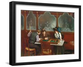 At the Cafe; Au Cafe, 1909-Jean Beraud-Framed Giclee Print