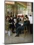 At the Cafe De La Paix-Georges Croegaert-Mounted Giclee Print