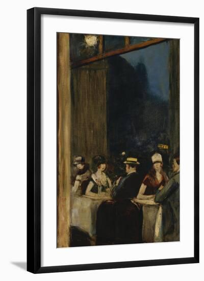 At the Cafe; Im Cafe-Lesser Ury-Framed Giclee Print