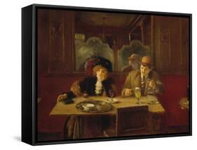 At the Cafe or the Absinthe-Jean Béraud-Framed Stretched Canvas