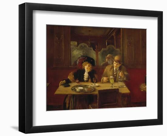 At the Cafe or the Absinthe-Jean Béraud-Framed Giclee Print