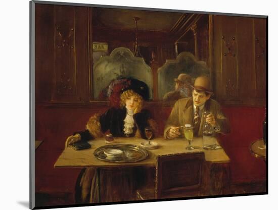 At the Cafe or the Absinthe-Jean Béraud-Mounted Giclee Print