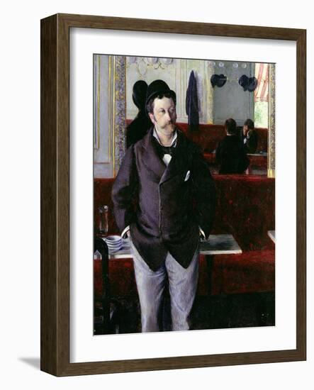 At the Cafe, Rouen, 1880-Gustave Caillebotte-Framed Giclee Print
