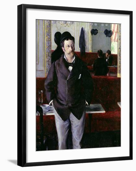 At the Cafe, Rouen, 1880-Gustave Caillebotte-Framed Giclee Print