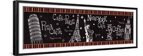 At the Cafe V-Veronique Charron-Framed Premium Giclee Print