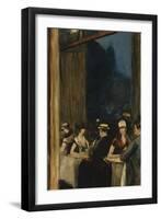 At the Cafe-Lesser Ury-Framed Giclee Print