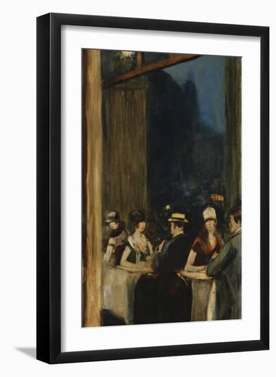 At the Cafe-Lesser Ury-Framed Giclee Print