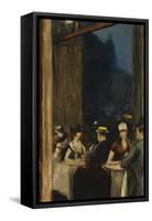 At the Cafe-Lesser Ury-Framed Stretched Canvas