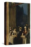 At the Cafe-Lesser Ury-Stretched Canvas